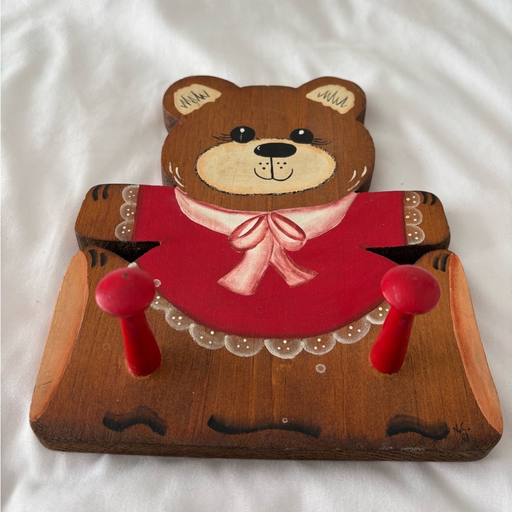 Vintage Wooden Bear Wall Hook - Picture 2 of 7